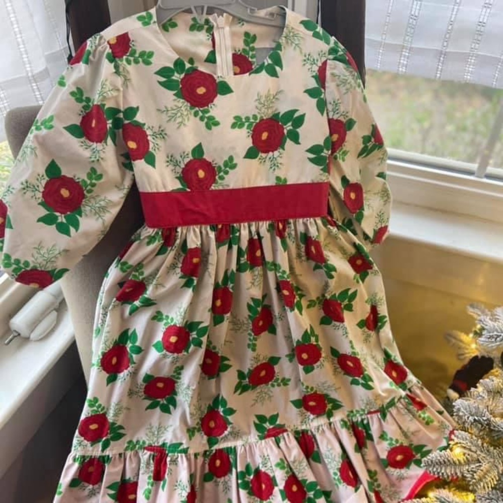 Eleanor Rose Christmas Rose Dress